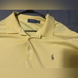 Pale yellow Ralph Lauren polo. Never worn